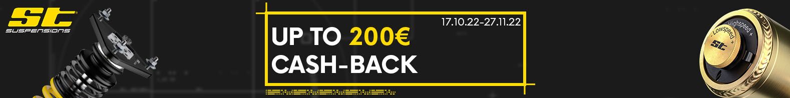 ST Suspensions CASH-BACK - až 200€ (vč. 19% DPH) při nákupu podvozku či pružin zpět na účet !!!