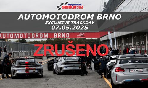 Brno Trackday 07.05. 2025: ZRUŠEN kvůli rekonstrukci