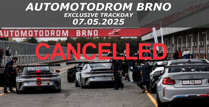 Brno Trackday 07.05. 2025: CANCELLED due to reconstruction