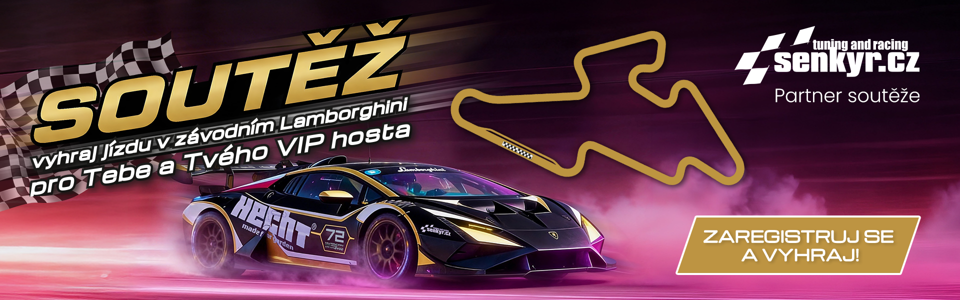 Soutěž o svezení ve speciálu Lamborghini Huracán ST EVO II