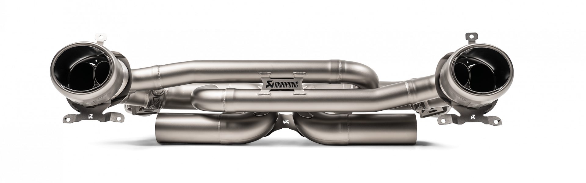 Tail pipe set (Titanium) Akrapovič