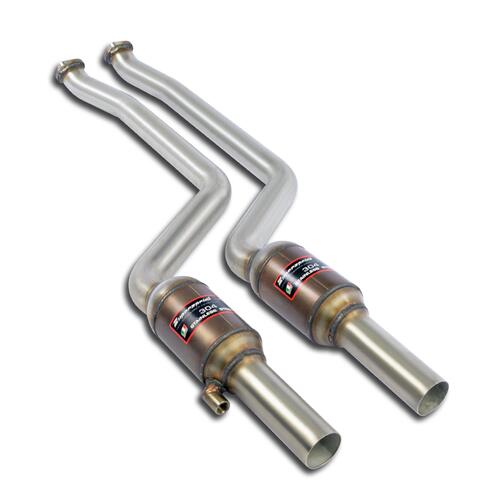 Front exhaust with Metallic catalytic converter Right + Left