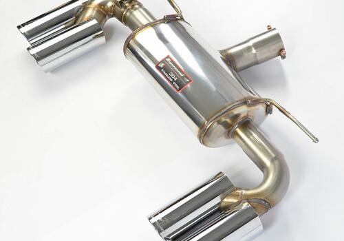 Rear exhaust 2x80 with valve / chrom - Galerie #4