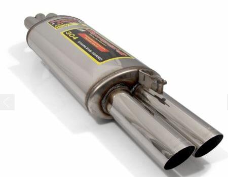 Rear exhaust 2x70 chrom Supersprint Racing - Galerie #3