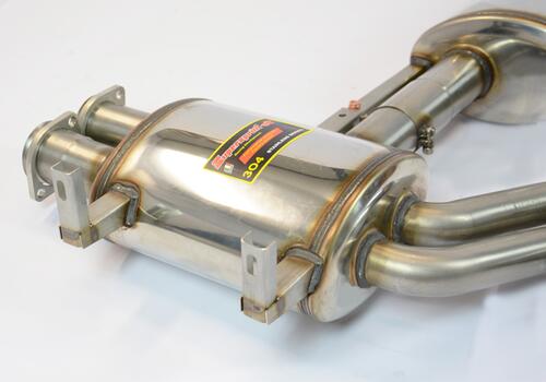 Rear exhaust 2x80 chrom Supersprint  LIGHTWEIGHT RACING - Galerie #3