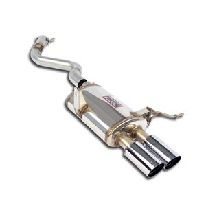 Rear exhaust 2x80 chrom Supersprint  RACING  RIGHT