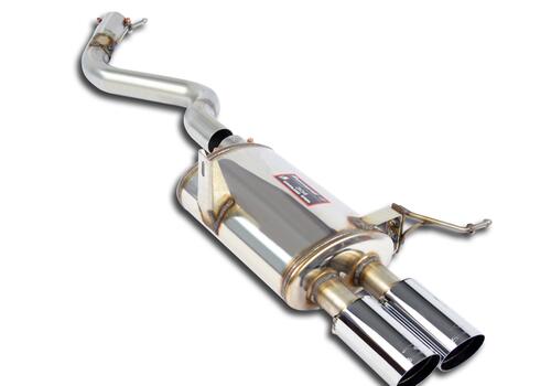 Rear exhaust 2x80 chrom Supersprint  RACING  RIGHT - Galerie #1