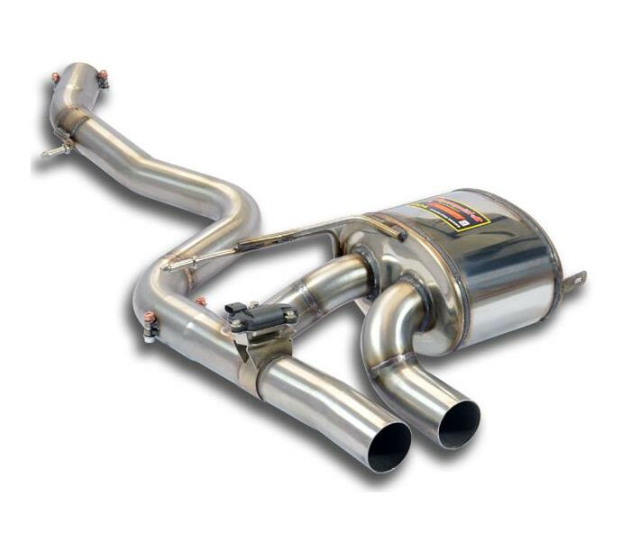 Rear exhaust Supersprint with valve LEFT