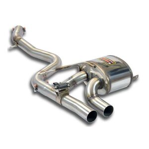 Rear exhaust Supersprint with valve LEFT