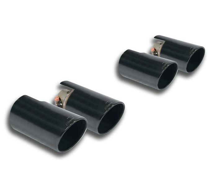 Endpipe kit Supersprint black set 90 mm