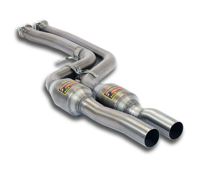 Front exhaust with Metallic catalytic converter Right + Left