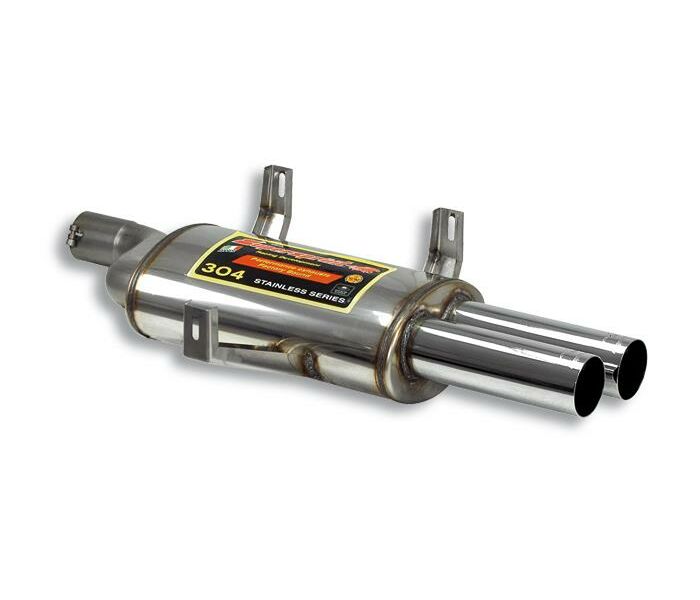 Rear exhaust Supersprint Racing LEFT 2x70mm