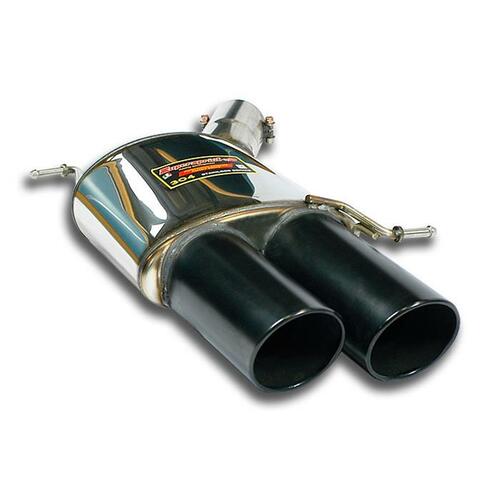 Rear exhaust Supersprint Black left 2X100mm