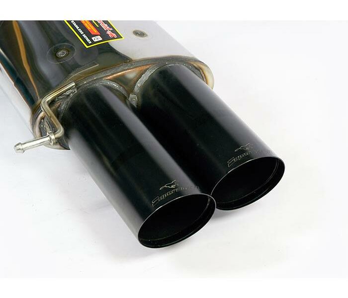 Rear exhaust Supersprint Black right 2X100mm