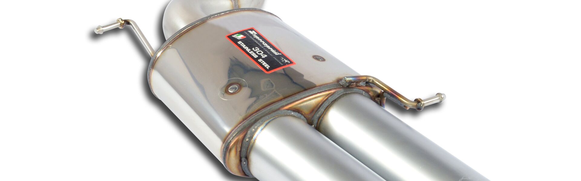 Rear exhaust Supersprint Racing left 2X100mm