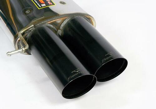 Rear exhaust Supersprint Racing Black left 2X100mm - Galerie #1