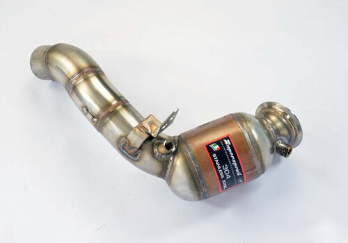 Turbo downpipe kit + Metallic catalytic converter Left Supersprint - Galerie #2
