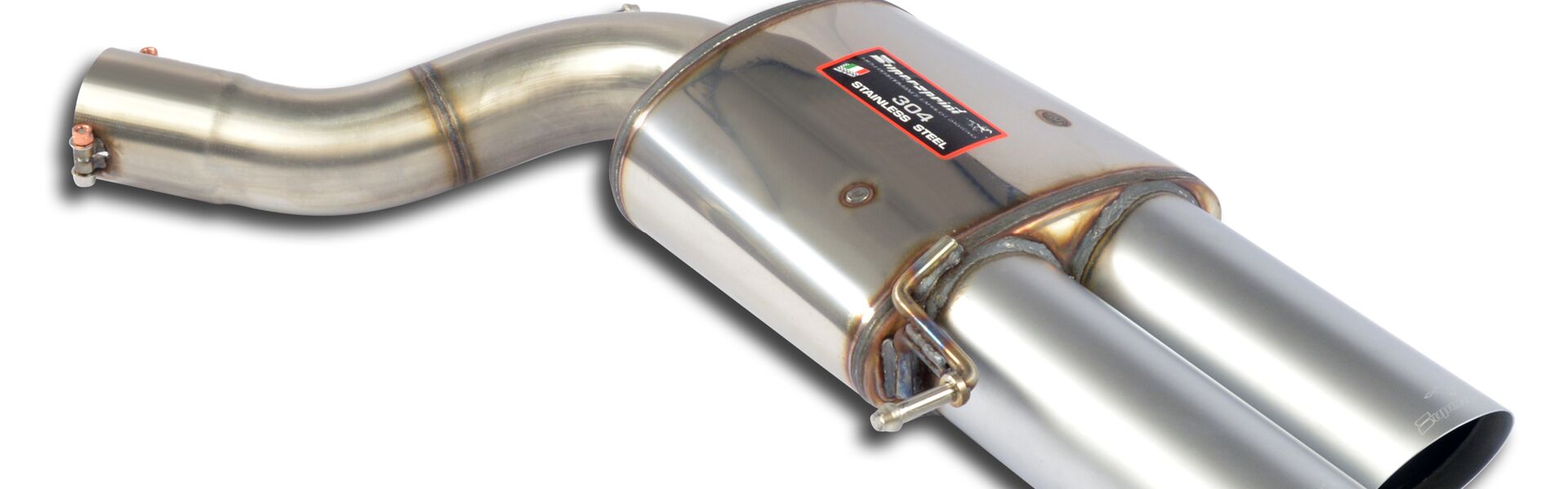 Rear exhaust Supersprint Racing right 2X100mm