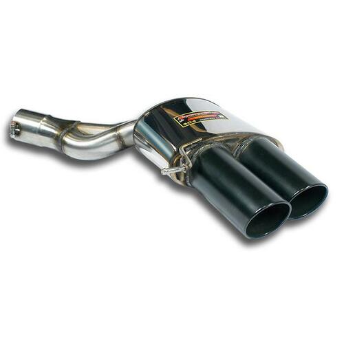 Rear exhaust Supersprint Racing Black right 2X100mm