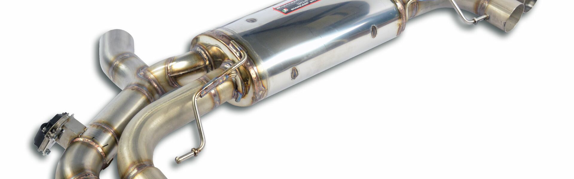 Rear exhaust Supersprint with valves 4X100mm