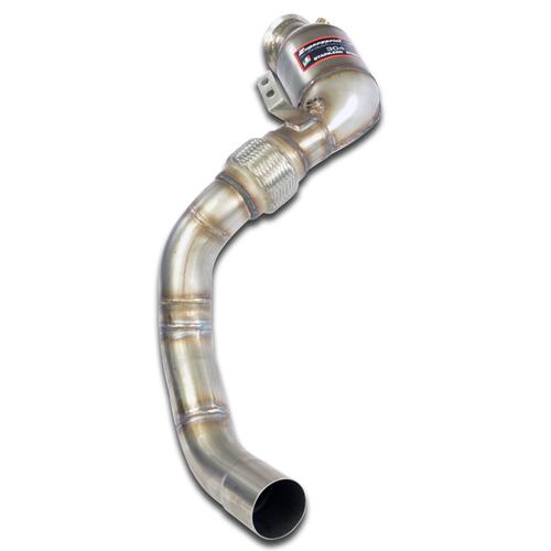 Turbo downpipe kit + Metallic catalytic converter Left Supersprint