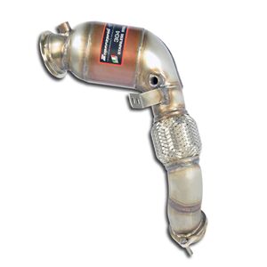 Turbo downpipe kit + Metallic catalytic converter Left Supersprint