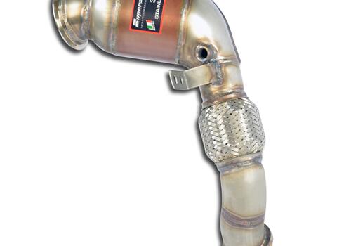 Turbo downpipe kit + Metallic catalytic converter Left Supersprint - Galerie #1