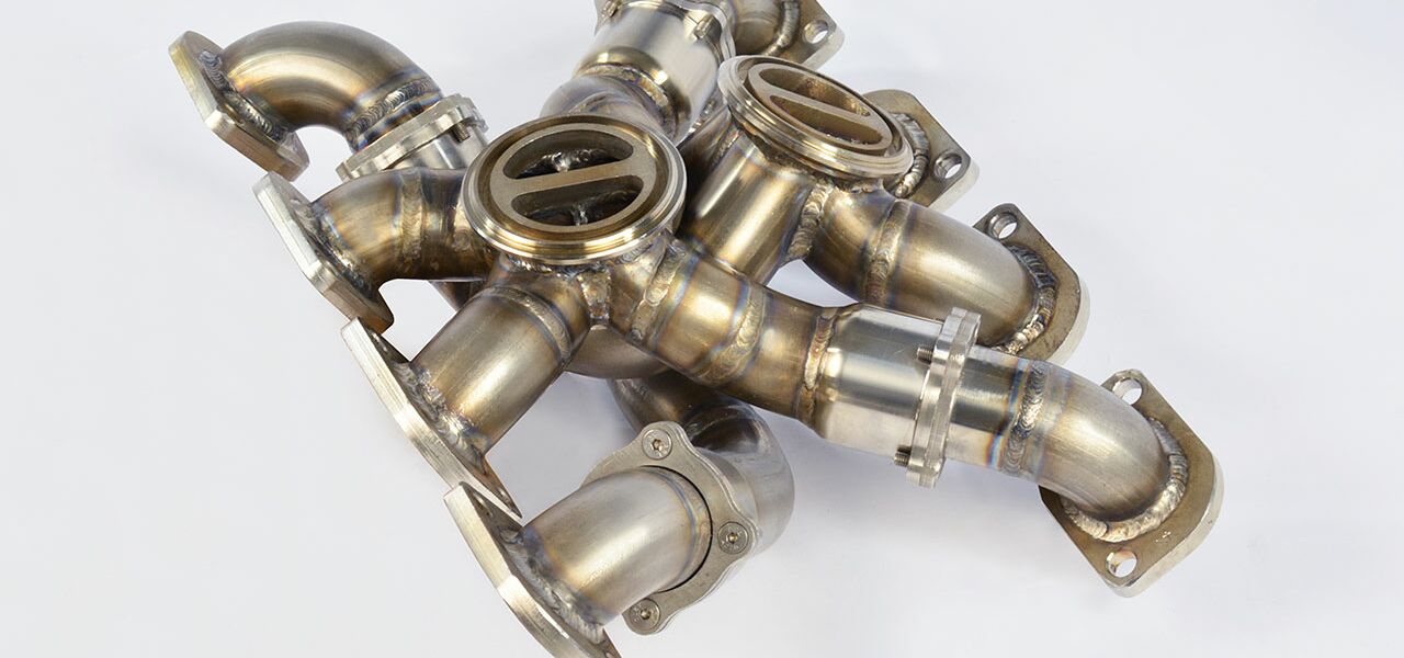 Manifold Right + Left STEEL 310S for OEM turbo charger