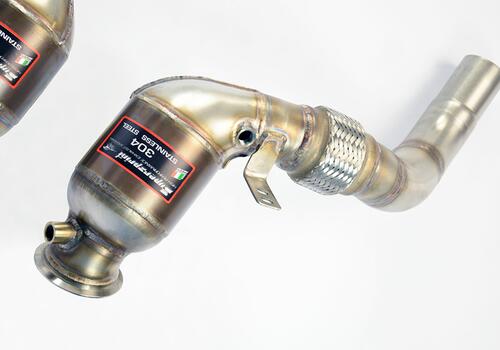 Turbo downpipe kit + Metallic catalytic converter Left Supersprint - Galerie #3