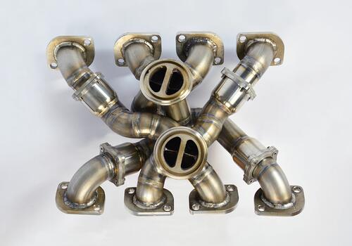 Manifold Right + Left STEEL 310S for OEM turbo charger - Galerie #1
