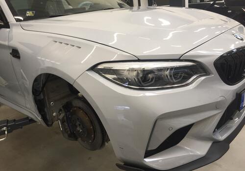 Přední spoiler  BMW M2 CS Racing - instalace k sériovému přednímu nárazníku - Galerie #4
