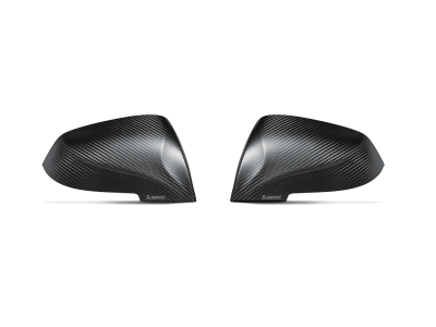 Carbon Fiber Mirror Cap Set - Matte Akrapovič