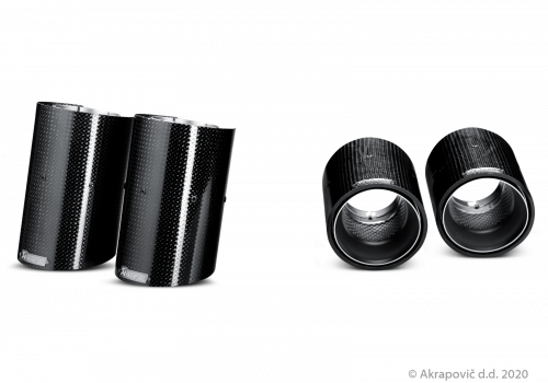 Tail pipe set (Carbon) Akrapovič - Galerie #1