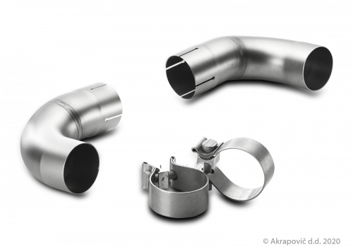 Link pipe set (fits on stock exhaust, SS) - Galerie #1