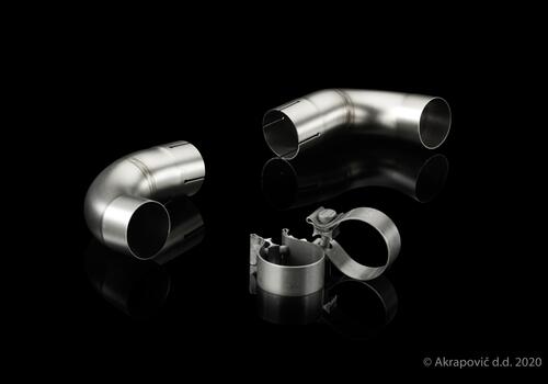 Link pipe set (fits on stock exhaust, SS) - Galerie #3