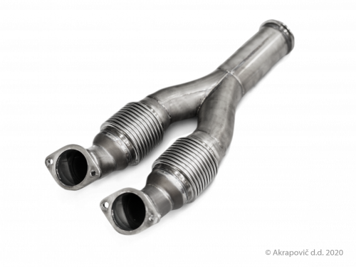 Link pipe (SS) for aftermarket turbochargers Akrapovič