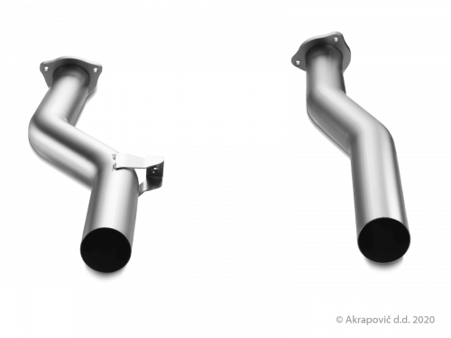 Front link pipe set (Titanium)