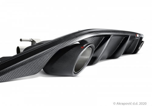 Rear Carbon Fiber Diffuser Akrapovič - Galerie #1