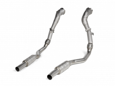 Downpipe / Link pipe set (SS) Akrapovič - cars with&without OPF/GPF