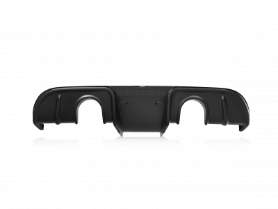 Rear Carbon Fiber Diffuser - Matte Akrapovič - cars with&without OPF/GPF