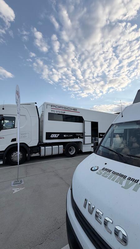We arrived at the Slovakia Ring in our trucks and are starting...