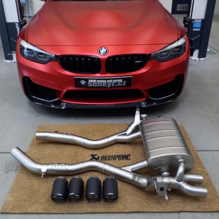 Dnes instalace titanového výfuku Akrapovič na BMW M4 CS. Homologovaný...