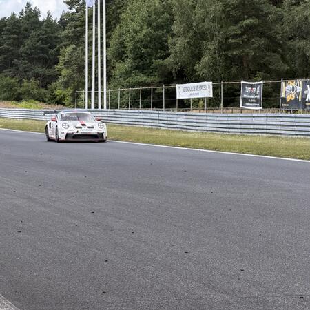 Snapshots from the finish line during the third midday practice...