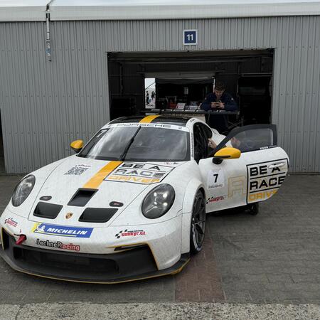 All Porsche 992 GT3 Cup race cars are ready before heading...