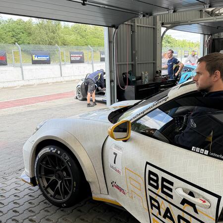 The atmosphere in the pits before heading to the starting...