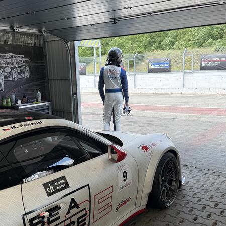 The atmosphere in the pits before heading to the starting...