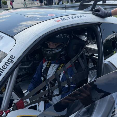 Matyáš Faiereisl na starting gridu v Porsche 992 GT3 Cup