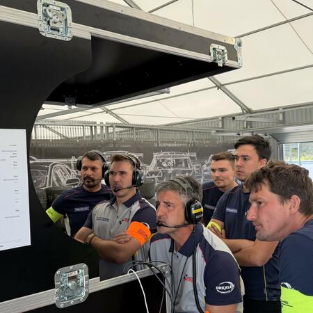 We're planning the ideal time for a pit stop and continuously...