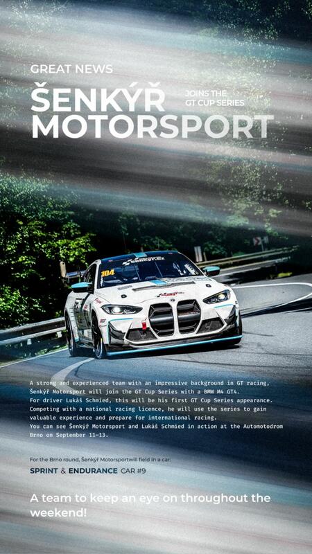 GT Cup Series informuje o vstupu našeho teamu do závodu