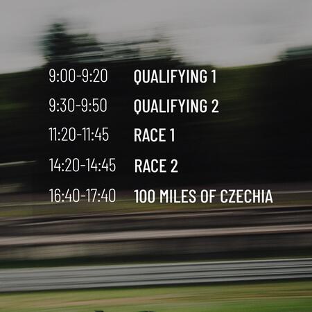 Saturday's race day at the Brno Autodrom as part of PSCCE26...